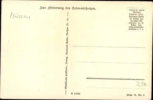 Ak Siebeneichen Meißen in Sachsen, Schloss, Ostansicht, Überfahrt, Fähre