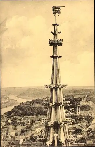 Ak Meißen an der Elbe, Der Dom zu Meißen, Helmspitze vom Südturm