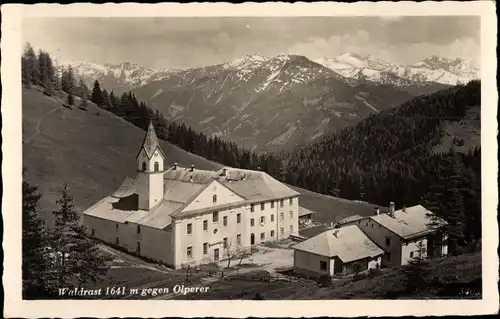 Ak Mühlbachl Tirol Österreich, Maria Waldrast, Olperer, Gebirge, Kirche