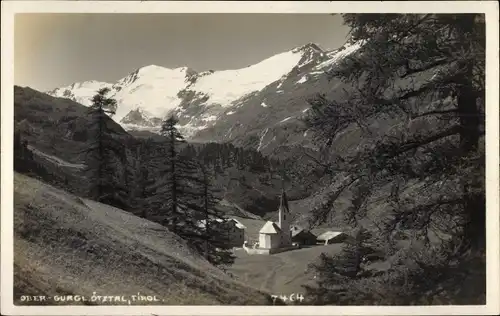 Ak Obergurgl Gurgl in Tirol, Kirche, Umgebung