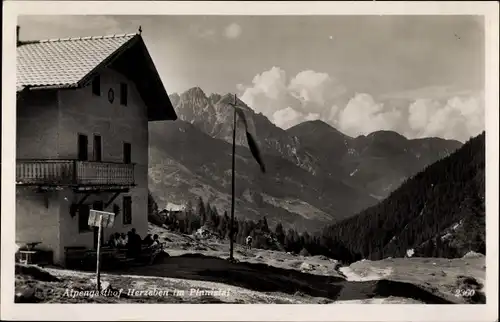 Ak Innsbruck in Tirol, Alpengasthof Herzeben im Pinnistal