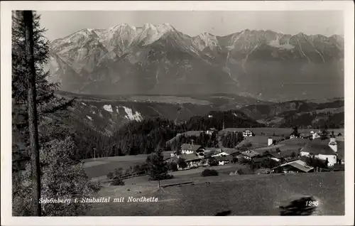 Ak Schönberg im Stubaital in Tirol, schöne Detailansicht