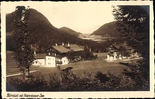 Ak Scheffau am Wilden Kaiser Tirol, Bärnstatt mit Hintersteiner See