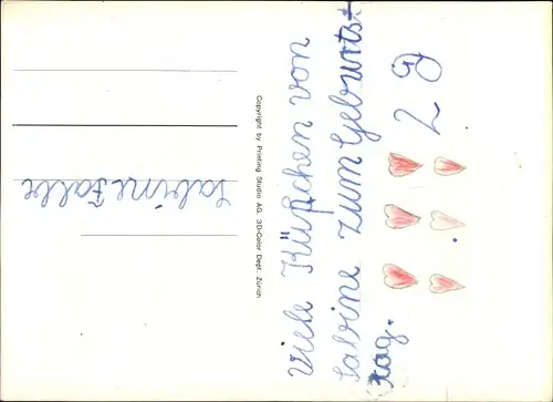 3D Ak Blumenstrauß in einer Vase