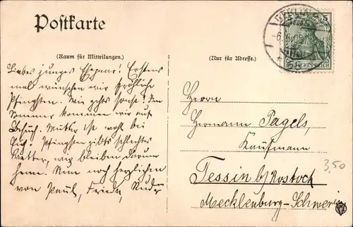 Passepartout Ak Berlin Mitte, Leipziger Straße, Straßenbahn