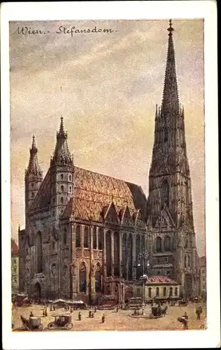 Künstler Ak Wien I. Innere Stadt, Stephansdom