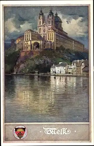 Künstler Ak Melk Niederösterreich, Kloster