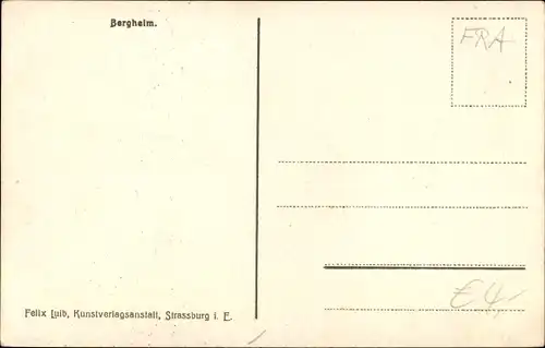 Ak Bergheim Elsass Haut Rhin, Stadttor, Straßenpartie