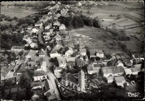 Ak Gendrey Jura, Panoramablick aus der Luft