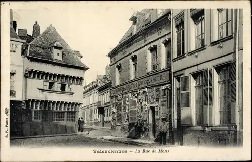 Ak Valenciennes Nord, La Rue de Mons