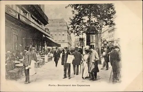 Ak Paris IX. Arrondissement Opéra, Boulevard des Capucines