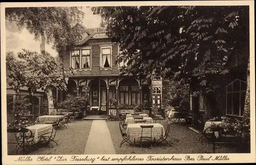 Ak Treseburg Thale im Harz, Müllers Hotel Zur Treseburg