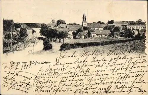 Ak Wefensleben in Sachsen Anhalt, Panorama