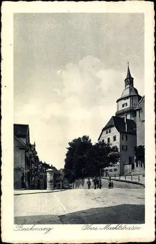 Ak Backnang in Württemberg, Obere Marktstraße