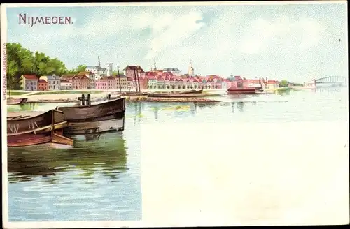 Litho Nijmegen Gelderland, Stadtansicht