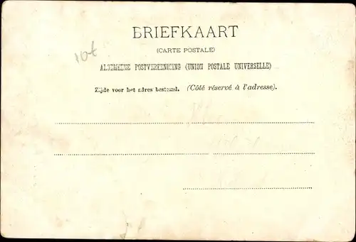 Künstler Ak Vautier, Cacao & Chocolaad Grootes, Reklame, Geistlicher, Mann mit Stabpfeife