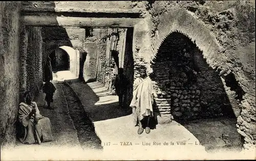 Ak Taza Marokko, Une Rue de la Ville