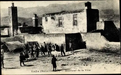Ak Taza Marokko, Interieur de la Ville