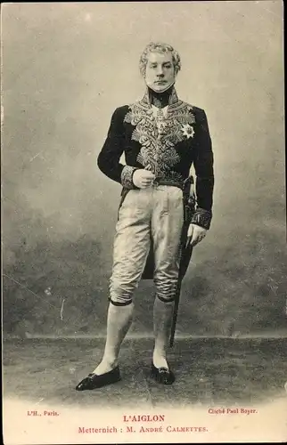 Ak Theaterszene, L'Aiglon, Metternich