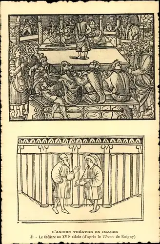 Ak Theatre en Images, Le theatre au XVIe siecle