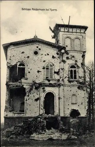 Ak Ypres Ypern Flandern, Schloss Polderhoek