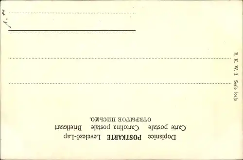 Ak Mann reicht Frau einen Krebs