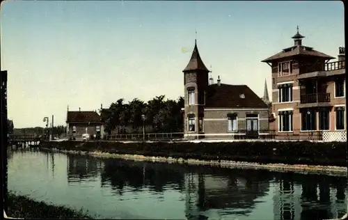 Ak Franeker Friesland Niederlande, Kanaalweg