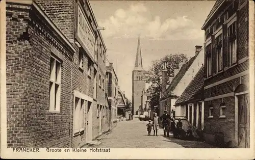 Ak Franeker Friesland Niederlande, Groote en Kleine Hofstraat