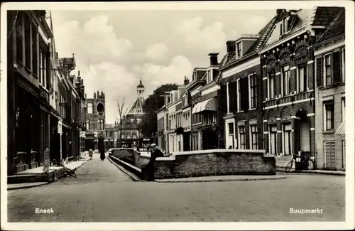 Ak Sneek Friesland Niederlande, Suupmarkt