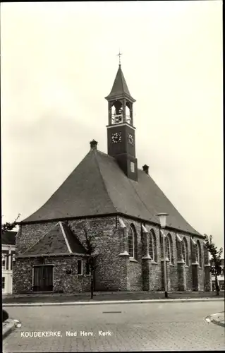 Ak Koudekerke Zeeland, Ned. Herv. Kerk