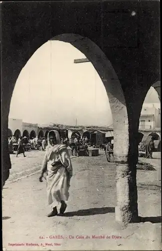 Ak Gabès Tunesien, Un Coin du Marche de Djara