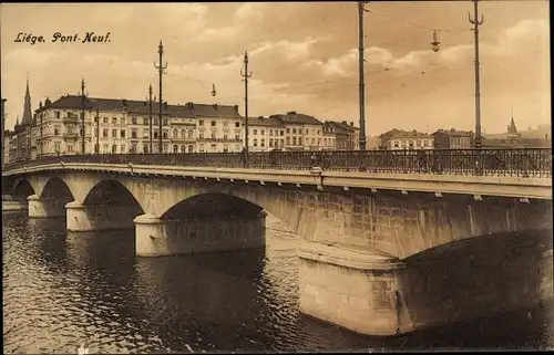 Ak Liège Lüttich Wallonien, Pont Neuf