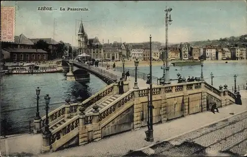 Ak Liège Lüttich Wallonien, La Passerelle