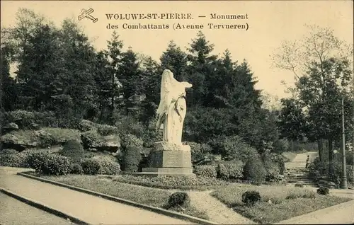 Ak Woluwe Saint Pierre Sint Pieters Woluwe Region Brüssel, Monument des Combattants