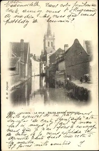 Ak Louvain Leuven Flämisch Brabant, La Dyle, Eglise Sainte Gertrude