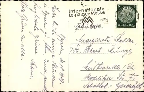 Ak Opole Oppeln Schlesien, Partie am Mühlgraben, Kirche