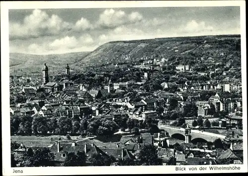 Ak Jena in Thüringen, Blick von der Wilhelmshöhe auf den Ort