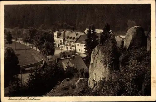 Ak Erlabrunn Breitenbrunn im Erzgebirge, Blick auf Täumerhaus
