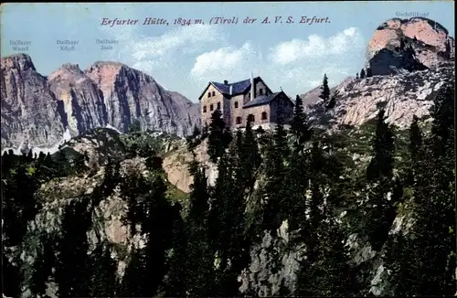 Ak Tirol, Erfurter Hütte der A. V. S. Erfurt