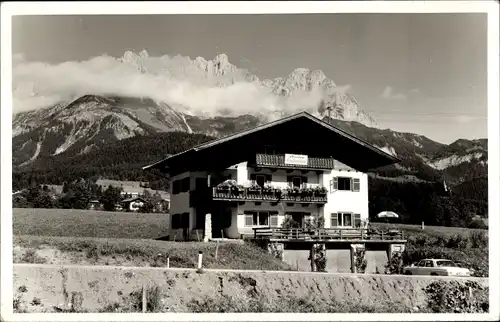 Ak Going am Wilden Kaiser in Tirol, Pension Hubertus