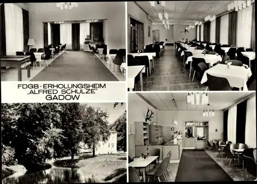 Ak Gadow Lanz in der Prignitz, FDGB Erholungsheim Alfred Schulze