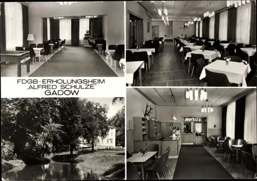 Ak Gadow Lanz in der Prignitz, FDGB Erholungsheim Alfred Schulze