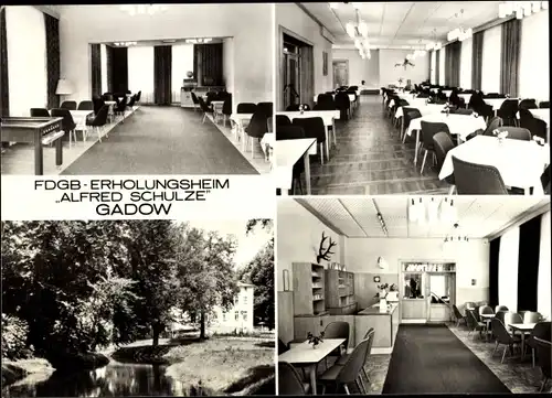 Ak Gadow Lanz in der Prignitz, FDGB Erholungsheim Alfred Schulze