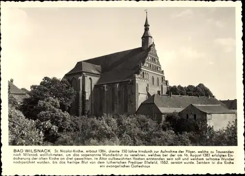 Ak Bad Wilsnack in der Prignitz, St. Nicolai Kirche