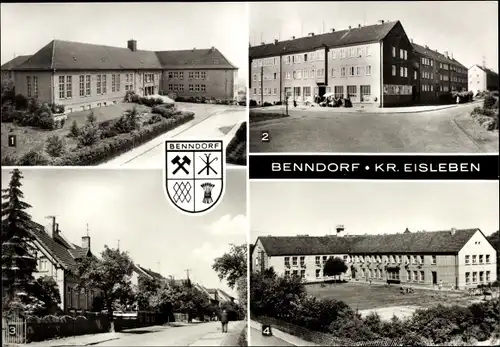 Ak Benndorf, Himpelstraße, Kindertagesstätte Mansfeld Kombinat Wilhelm Pieck, POS, Thälmannstraße