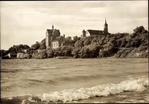 Ak Seeburg im Mansfelder Land, Blick zum Schloss am Süßen See