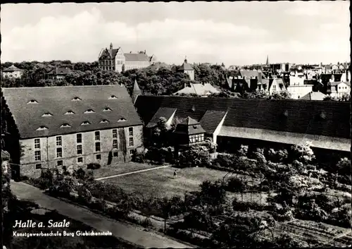 Ak Halle an der Saale, Kunstgewerbeschule Burg Giebichenstein
