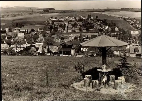 Ak Crottendorf im Erzgebirge, Blick auf die Stadt, Rastplatz