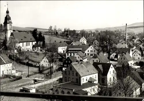 Ak Cranzahl Sehmatal im Erzgebirge, Teilansicht, Kirche