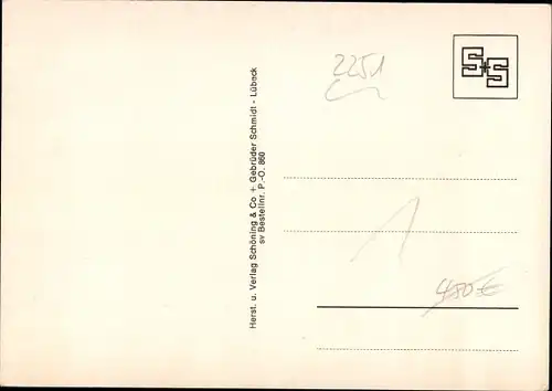 Ak Westerhever Nordfriesland, Wohnhäuser